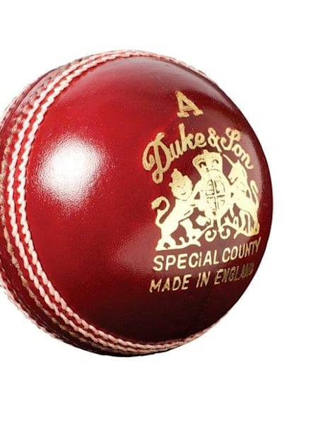 Dukes cricket ball.