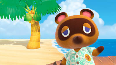 L’avatar du capitalisme dans Animal Crossing New Horizons sur Nintendo Switch.