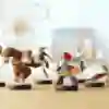 Nintendo character amiibo figures.