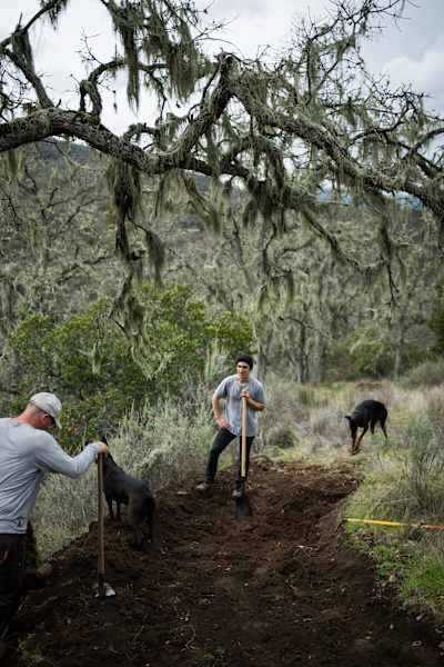 Members of Revel Co get building lines for Parallel in California, USA.
