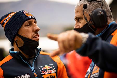 Tony Cairoli and his long-time mentor and team boss Claudio De Carli.