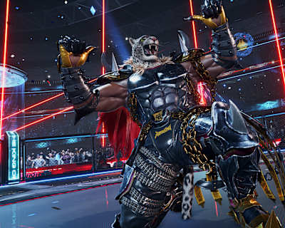 Скриншот Армора Кинга из игры Tekken 8.