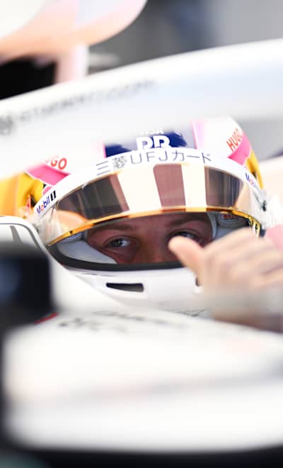 Liam Lawson in the cockpit of the Visa Cash App Racing Bulls VCARB 02 ahead of practice at the iconic Suzuka Circuit in Japan ahead of the 2025 F1 Japanese Grand Prix.
