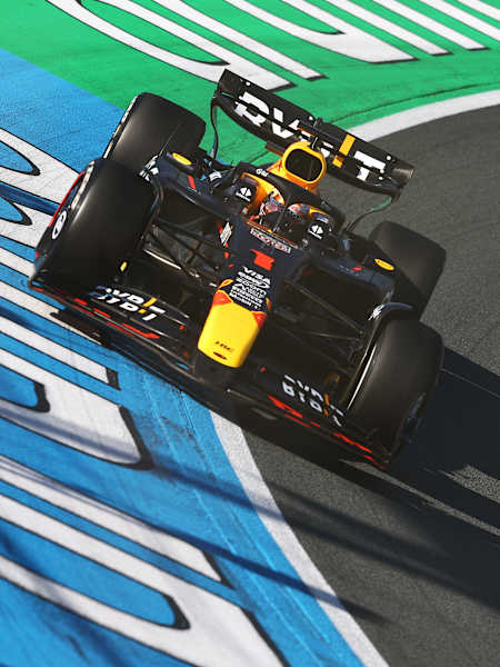Max Verstappen of the Netherlands driving the (1) Oracle Red Bull Racing RB20 on track during the F1 Grand Prix of Netherlands at Circuit Zandvoort on August 25, 2024 in Zandvoort, Netherlands.
