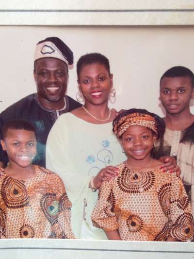 Young Arike and the Ogunbowale family