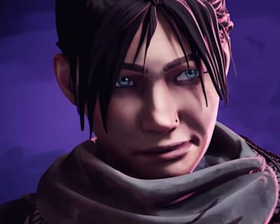 Screenshot art of Wraith in the vidoe game Apex Legends.