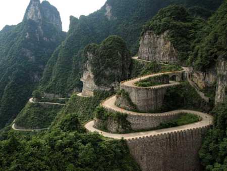Horská cesta Tianmen, Čína