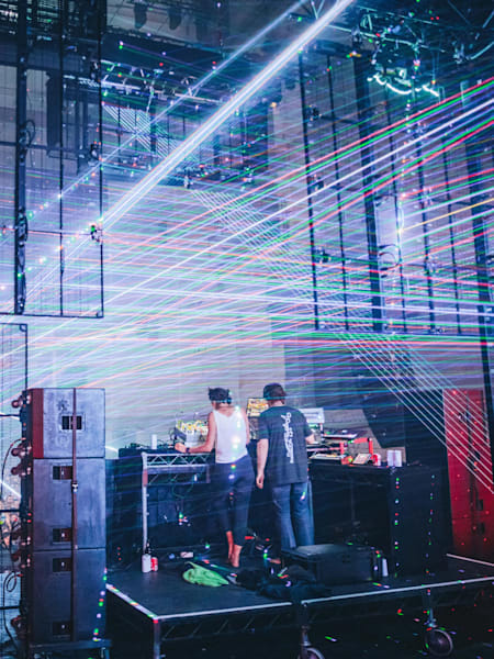 A vista do backstage