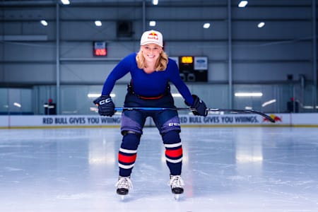 Emma Maltais at a Red Bull Canada Photoshoot