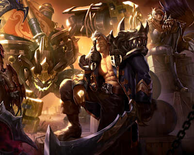 League of Legends'tan Garen'ın Asi Denizci Garen kostümü.