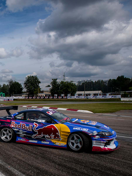 Conor Shanahan (IRL) podczas Drift Masters European Championship w Rydze