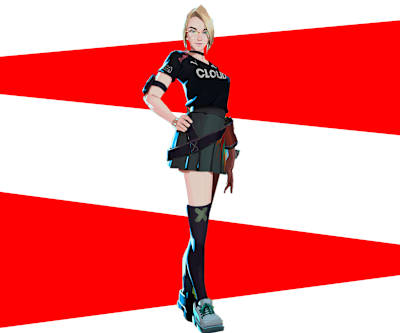 Artwork of Annie Roberts of VALORANT team Cloud9 White