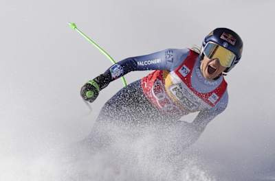  Sofia Goggia (ITA) seen at the AUDI FIS Ski World Cup 2023/2024 at Cortina d'Ampezzo, Italy on January 26, 2024.