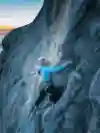 Sasha DiGiulian climbing Rayu 8c, Spain on September 9, 2022.