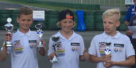 Zonta van den Goorbergh with his trophies in a young age