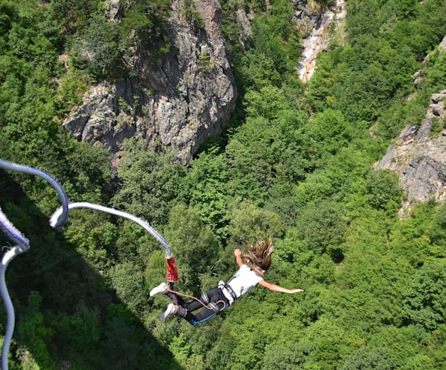 Bungee jumping europabrücke FIVE HIGHEST