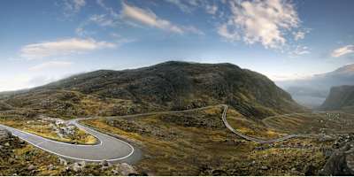 Hier kannst du beim Rennradfahren richtig Gas geben.