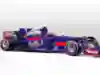 F1 driver Carlos Sainz pictured in the new look 2017 model Toro Rosso STR12 Formula One car