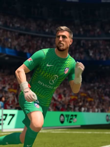 Jan Oblak dans EA Sports FC 27, une référence au poste de gardien pour les jeunes pépites à fort potentiel à recruter en mode Carrière.