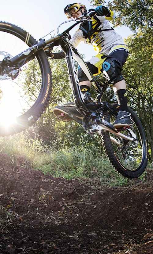 Rachel Atherton is on the trail