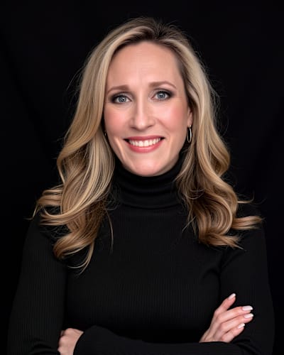 A portrait of Jessica Hawk, Corporate Vice President of Azure Product Marketing at Red Bull Basement partner Microsoft.