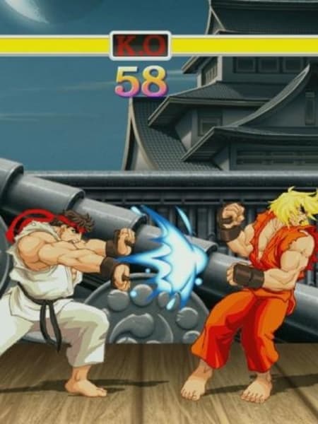 Image of action from the Ultra Street Fighter 2 video game for Nintendo Switch.