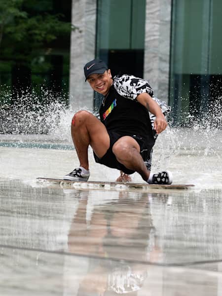Skimboarden door Nederland met Adrien Raza