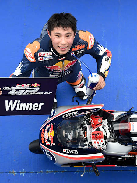 Yuki Kunii wins the first Race of the 2019 Rookies Cup Season