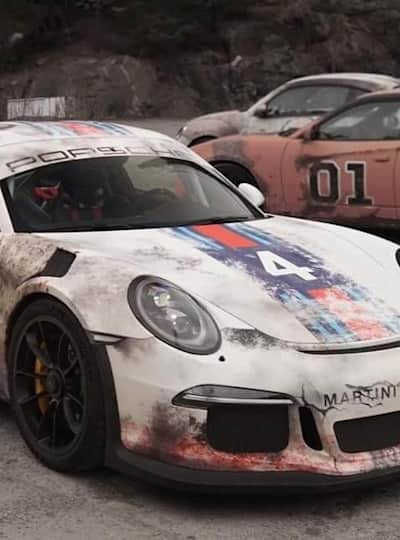 Porsche 911 Gt3 Rs Distressed Martini Wrap Red Bull