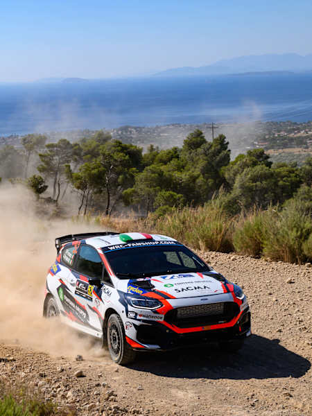 Matteo Fontana extended his WRC3 championship lead in Greece