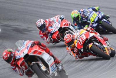 Jorge Lorenzo, Marc Marquez, Andrea Dovizioso and Valentino Rossi, Red Bull Ring 2017.