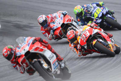 Jorge Lorenzo, Marc Marquez, Andrea Dovizioso and Valentino Rossi, Red Bull Ring 2017.