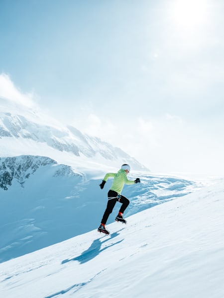 Fernanda Maciel is seen on Mount Vinson during the project 7 Summits in the Antarctica on December 20, 2022.