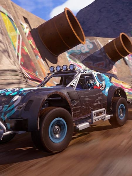 A screenshot of the new June 2018 video game release, Onrush, by Codemasters.