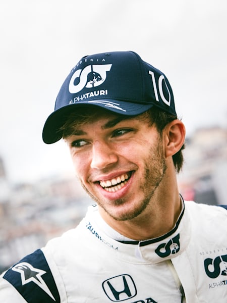 Scuderia AlphaTauri driver Pierre Gasly poses for a portrait in Istanbul, Turkey.
