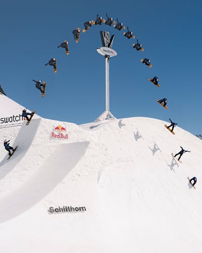 Valentino Guseli at the Swatch NINES in Schilthorn, Switzerland