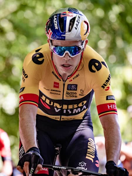 Wout van Aert on the Kemmelberg climb during the 104th Belgian National Championships Men Elite Road Race on 25 June 2023.