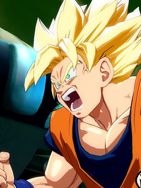 Imagem do Goku se transformando em Super Saiyan