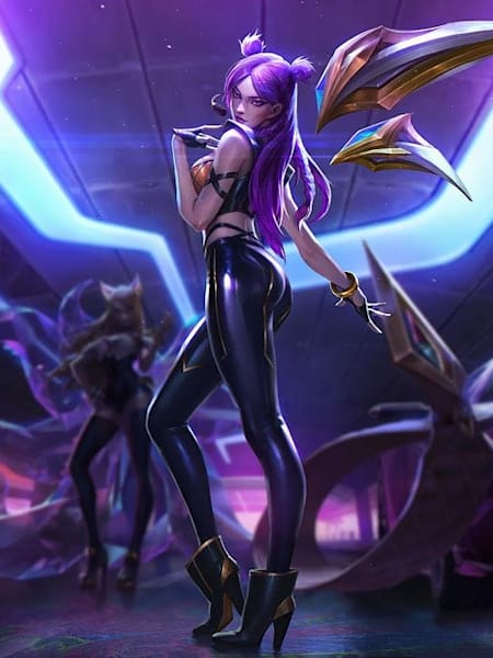 The splash art for Kai’Sa’s new K/DA skin.