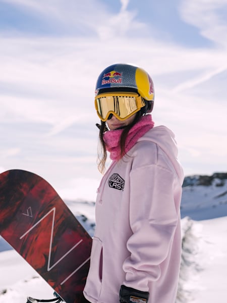 Miyabi Onitsuka poses for a portrait at the Red Bull Performance Camp in Saas Fee, Switzerland on 28 September, 2021.
