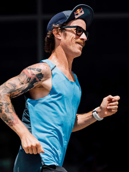 Ultra-runner Flo Neuschwander on the move.