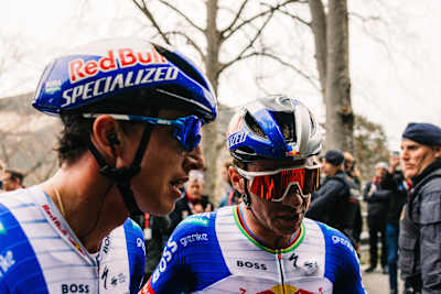 Florian Lipowitz und Remco Evenepoel absolvierten bei der Katalonien-Rundfahrt ihr erstes gemeinsames Rennen für Red Bull - BORA - hansgrohe.
