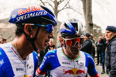 Florian Lipowitz und Remco Evenepoel absolvierten bei der Katalonien-Rundfahrt ihr erstes gemeinsames Rennen für Red Bull - BORA - hansgrohe.
