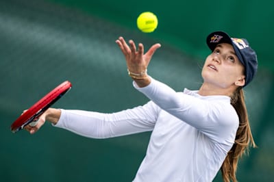 Elena Rybakina performs during the training session in Dubai, United Arab Emirates on  December 16, 2023