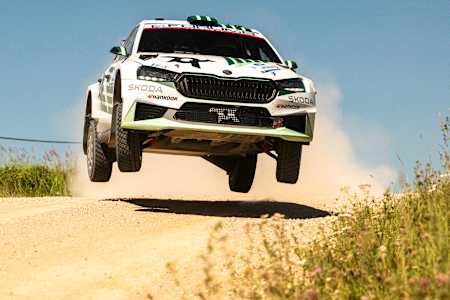 Robert Virves led a highly-competitive WRC2 field on Friday
