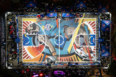 Venue for the Red Bull Half Court World Finals in Rome, Italy on October 15, 2021.