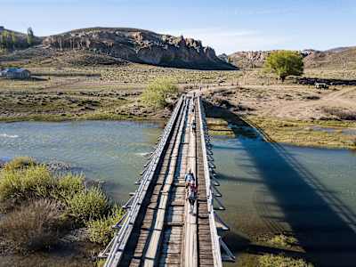 Race the Planet competitors run over old wooden bridges.