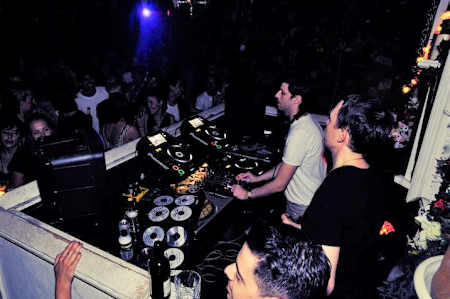 DJs Dixon & Ame play at Melbourne nightclub New Guernica in 2011.