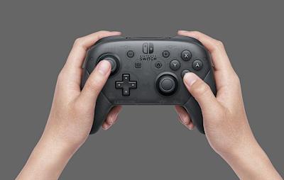 Una captura de pantalla del controlador Nintendo Switch Pro.