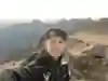 South African trail runner Ryan Sandes on the Drakensberg escarpment in Lesotho.